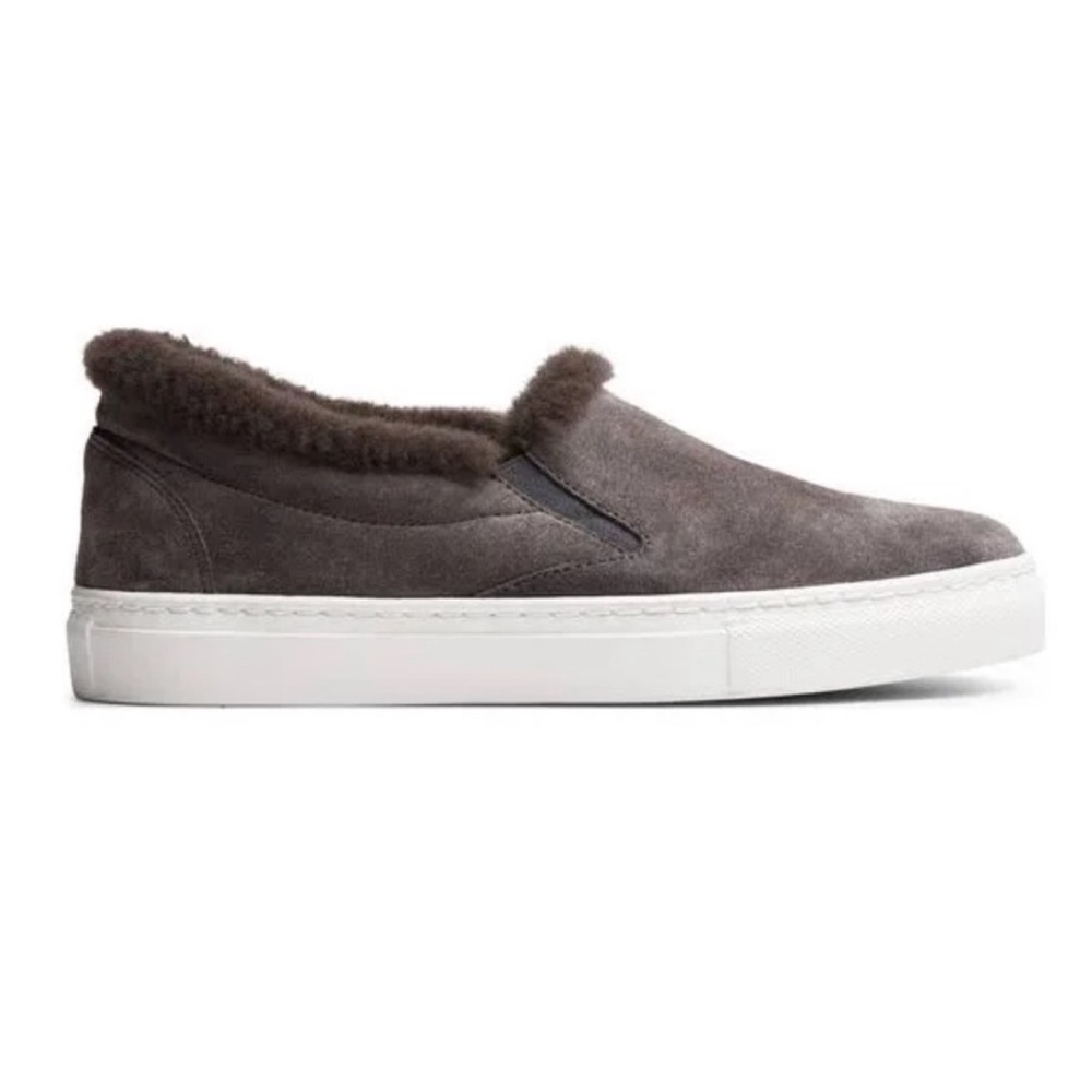 M. Gemini The Cerchio Shearling Slip On Shoes in Gray Size 7.5 or 37 1/2‎